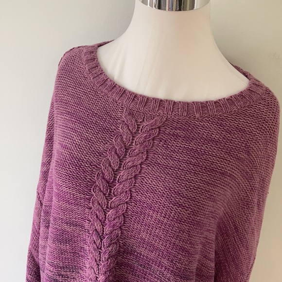 💕 NWT Macys Purple Lilac Ombre Knit Pullover Sweater - Picture 7 of 16